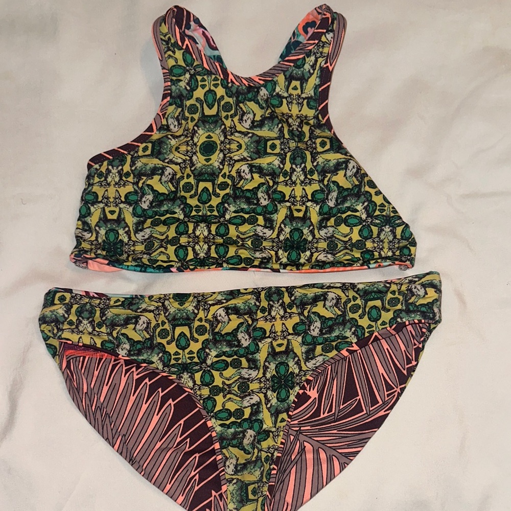 Maaji Bikini 267401 Girl Multi Swim Set
Swimwear- Pink and Green Floral - Picture 5 of 8